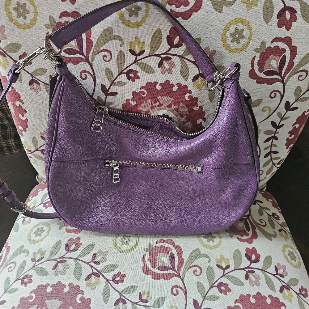 CoachPebble Leather Harley East West Hobo Bag